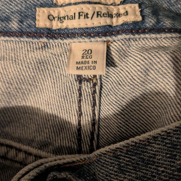 L.L. Bean Double L Relaxed Fit Size 20R Denim Blue Jeans - Picture 9 of 10